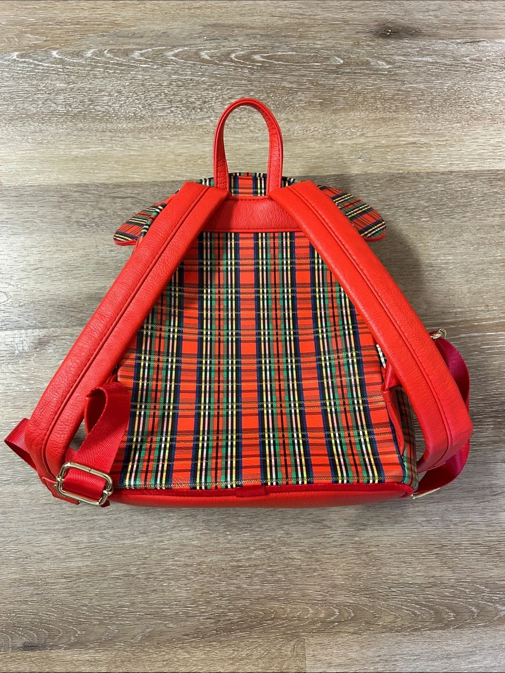 Loungefly Disney Parks Plaid Christmas Mini-Backpack